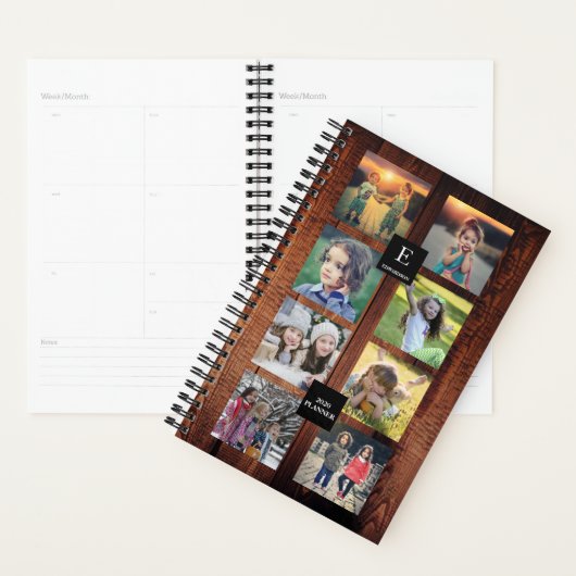 Fotocollage van bijtende schuur planner (Display)