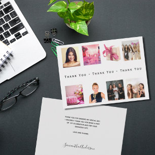 Fotocollage van Birthday - dank je kaart