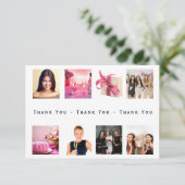 Fotocollage van Birthday - dank je kaart (Staand voorkant)