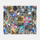 Fotocollage van cavia's, Kinder rugzak Fleece Deken (Voorkant (Horizontaal))