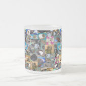 Fotocollage van cavia's, Mok met warme chocolade (Center)