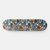 Fotocollage van cavia's, skateboard (Horizontaal)