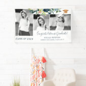 Fotocollage van de elegante florale graduatie spandoek (Insitu)