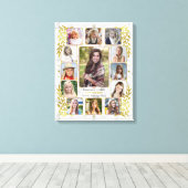 Fotocollage van de middelbare school Afstuderen |  Canvas Afdruk (Insitu (Houten vloer))