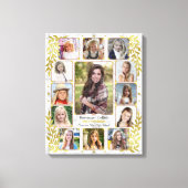 Fotocollage van de middelbare school Afstuderen |  Canvas Afdruk (Voorkant)