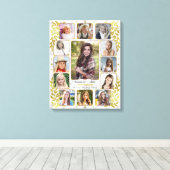 Fotocollage van de middelbare school Afstuderen |  Canvas Afdruk (Insitu (Houten vloer))