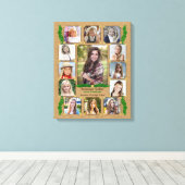 Fotocollage van de middelbare school Afstuderen |  Canvas Afdruk (Insitu (Houten vloer))