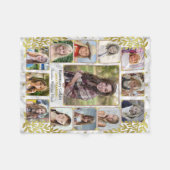 Fotocollage van de middelbare school Afstuderen | Fleece Deken (Voorkant (Horizontaal))