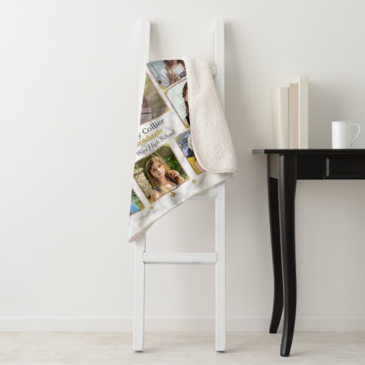 Fotocollage van de middelbare school Afstuderen |  Sherpa Deken (In situ)