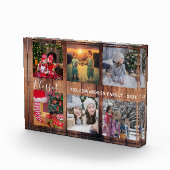 Fotocollage van de rotsachtige houtfamilie, gezege fotoblokken (Rechts)