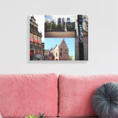 Fotocollage van Den Haag 1 Canvas Afdruk (Insitu (Woonkamer))