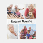 Fotocollage van gekoesterde herinneringen fleece deken (Voorkant)