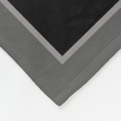 Fotocollage van gezinsmonogram donkergrijs fleece deken (Hoek)