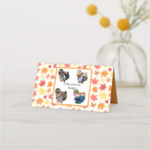 Fotocollage van kalkoenen op maat voor Thanksgivin Plaatskaartje (Voorkant)