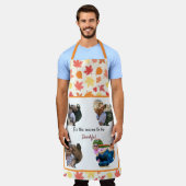 Fotocollage van kalkoenen op maat voor Thanksgivin Schort (Gedragen)