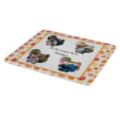 Fotocollage van kalkoenen op maat voor Thanksgivin Snijplank (Hoek)