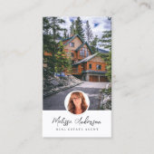 Fotocollage van makelaar in onroerend goed visitekaartje (Voorkant)
