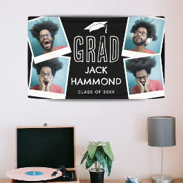 Fotocollage van modern geheugen Afstuderen Spandoek