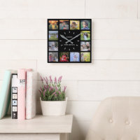 Fotocollage van moderne zwarte familie, naam