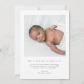 Fotocollage van onze jongen Baby Aankondiging (Achterkant)