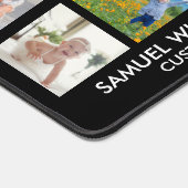 Fotocollage Veel Afbeeldingen Aangepaste tekst Zwa Bureaumat (Hoek)