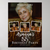 Fotocollage verjaardag welkom poster (Voorkant)