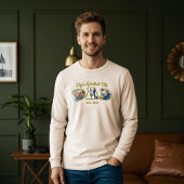 Fotocollage Vetgedrukte Dad Letters Vaderdag Gift Tri-Blend Shirt