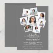 Fotocollage Viering van het leven Memorial Service Kaart (Voorkant / Achterkant)