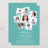 Fotocollage Viering van het leven Memorial Service Kaart (Voorkant / Achterkant)