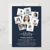 Fotocollage Viering van het leven Memorial Service Kaart (Voorkant)