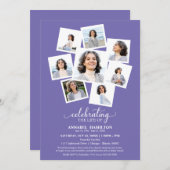 Fotocollage Viering van het leven Memorial Service Kaart (Voorkant / Achterkant)