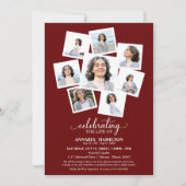 Fotocollage Viering van het leven Memorial Service Kaart (Voorkant)