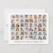 Fotocollage Voeg uw eigen groet toe Kaart (Voorkant)