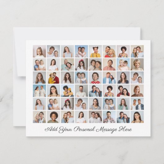 Fotocollage Voeg uw eigen Wenskaart toe Kaart (Voorkant)