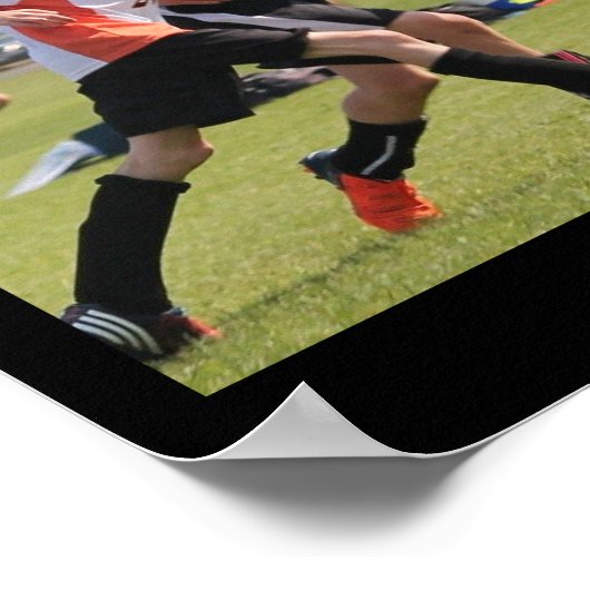 Fotocollage Voetbal teamnaam Poster (Hoek)