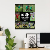 Fotocollage Voetbal teamnaam Poster (Thuiskantoor)