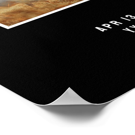 Fotocollage voor altijd in onze harten Paard Memor Poster (Hoek)