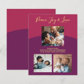 Fotocollage voor budgetgezin moderne vakantiekaart (Voorkant / Achterkant)