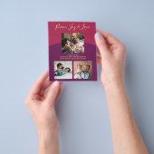 Fotocollage voor budgetgezin moderne vakantiekaart flyer (Hand)