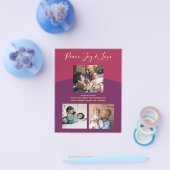 Fotocollage voor budgetgezin moderne vakantiekaart flyer (Enkel)