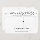 Fotocollage voor Chic Our Whole World Aankondiging (Voorkant / Achterkant)