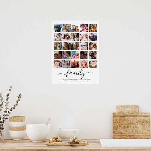 Fotocollage voor de 25-reeks poster (Keuken)