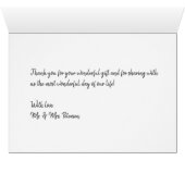 Fotocollage voor liefde en Bedankt bruiloft Dank j (Binenzijde Horizontaal (Onderkant))