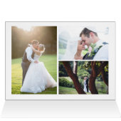 Fotocollage voor liefde en Bedankt bruiloft Dank j (Binnen Horizontaal (Boven))