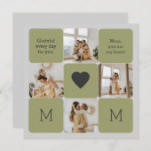 Fotocollage voor mama - Wenskaart (Voorkant / Achterkant)