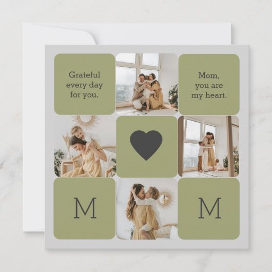 Fotocollage voor mama - Wenskaart (Voorkant)