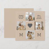 Fotocollage voor mama - Wenskaarten (Voorkant / Achterkant)