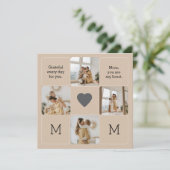 Fotocollage voor mama - Wenskaarten (Staand voorkant)