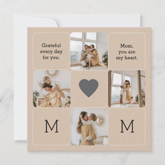Fotocollage voor mama - Wenskaarten (Voorkant)