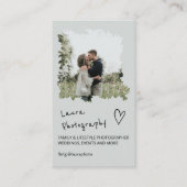 Fotocollage voor moderne trouwfotograaf 2 visitekaartje (Voorkant)